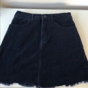 Brandy Melville Ribbed Mini Skirt